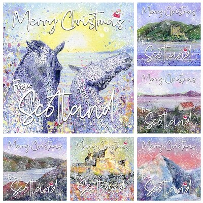 Scotland Christmas Cards - Pack of Six Scotland Christmas Cards - Pack of Six