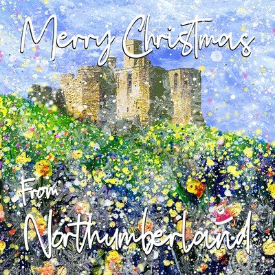 Warkworth Castle Christmas Card. Pack of Six Warkworth Castle Christmas Card. Pack of Six