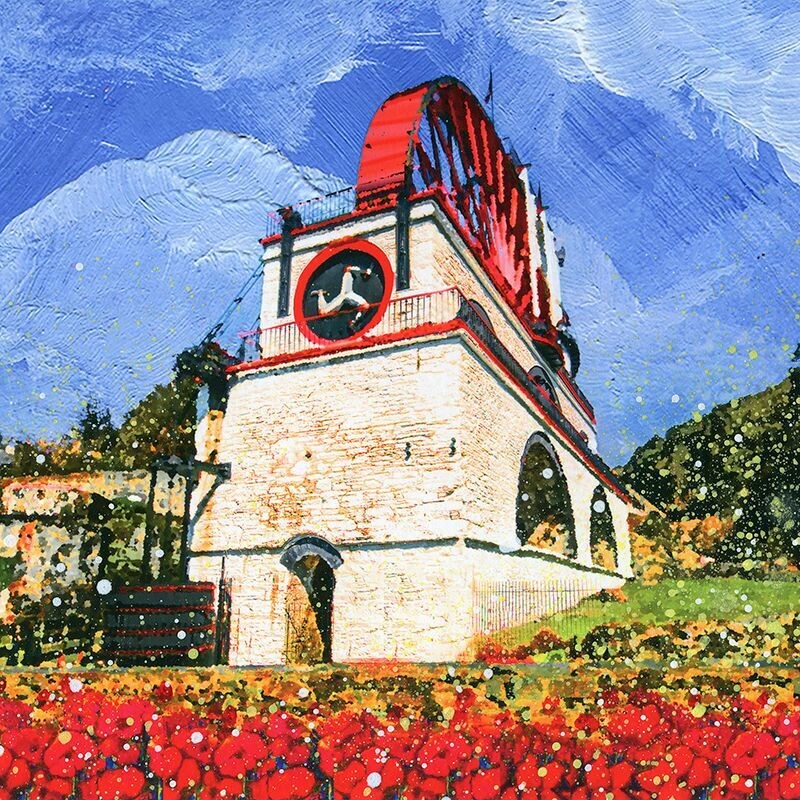 Laxey Wheel, Isle of Man Canvas Print