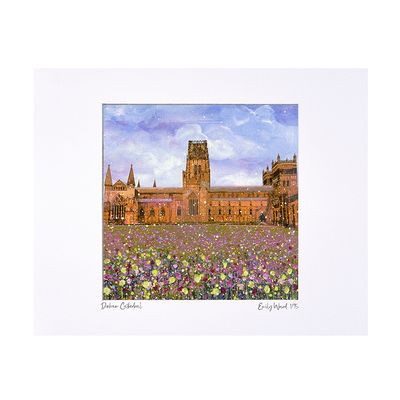 Durham Cathedral with Flowers Limited Edition Print Durham Cathedral with Flowers Limited Edition Print
