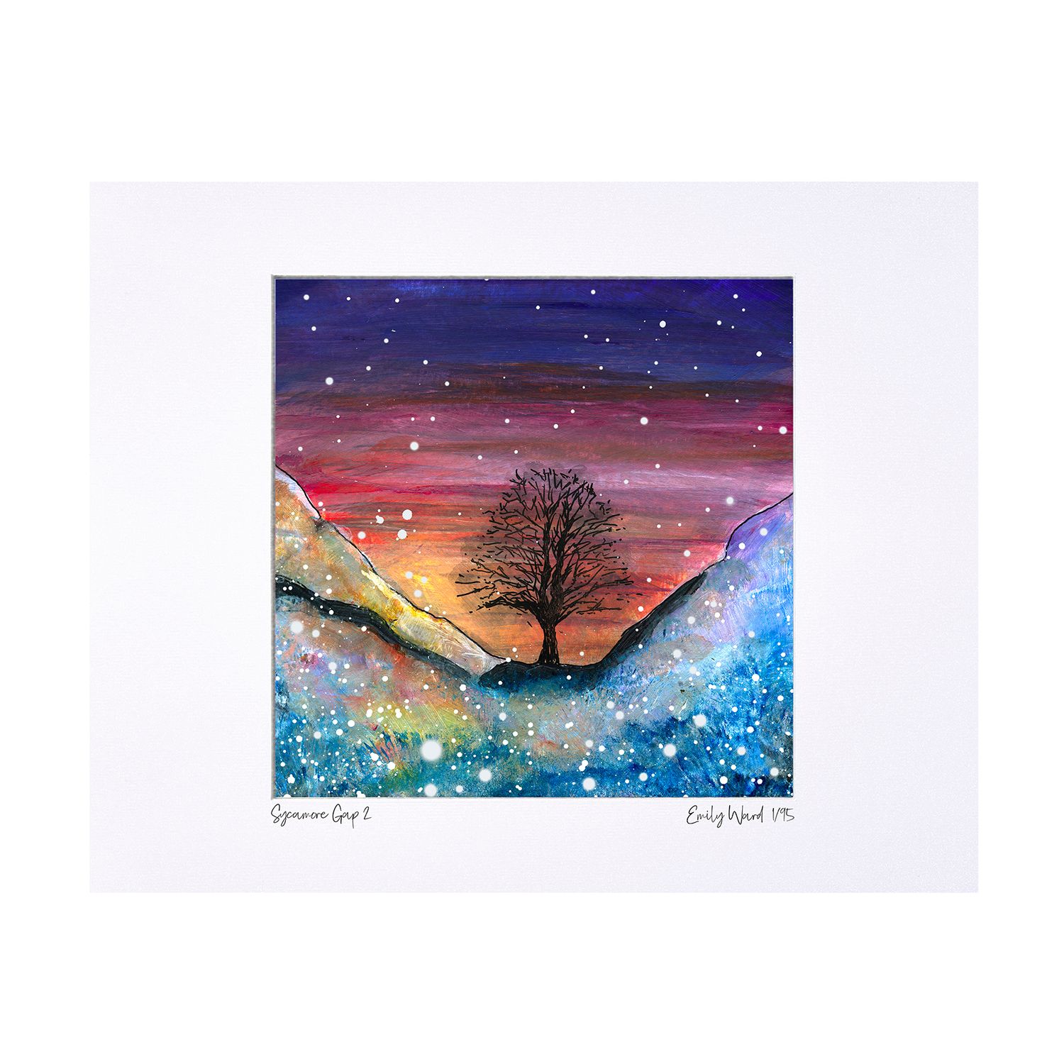 Sycamore Gap 2  Limited Edition Print 40x50cm