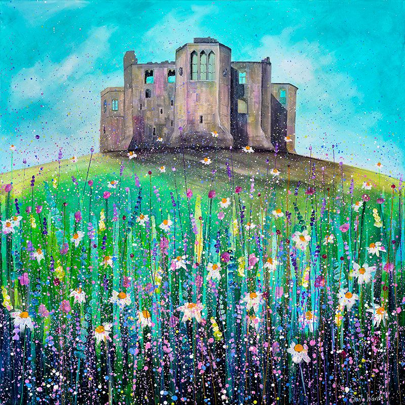 Warkworth Castle Summer Canvas Print