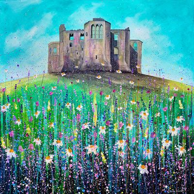 Warkworth Castle Summer Canvas Print