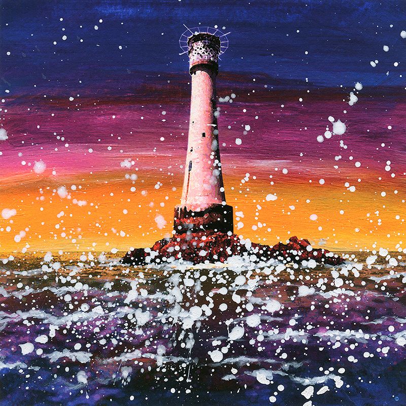 Bishop Rock Lighthouse Canvas Print