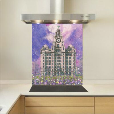 Art - Glass Kitchen Splashback - The Royal Liver Building