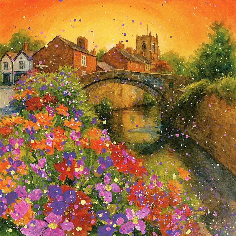 Croston Village Canvas Print