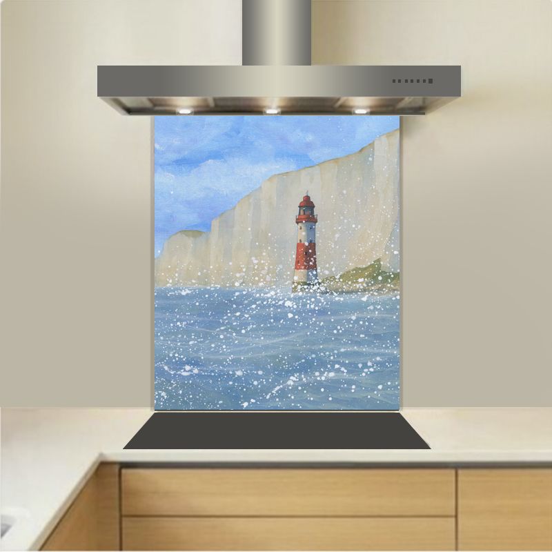 Art - Glass Kitchen Splashback - Beachy Head