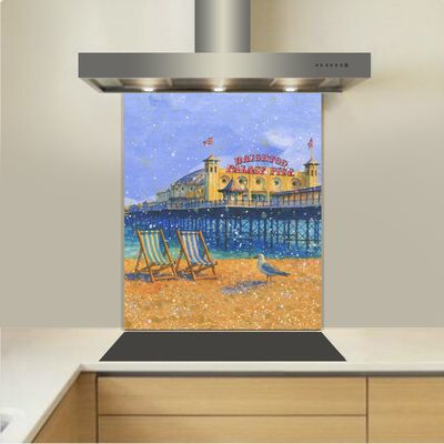 Art - Glass Kitchen Splashback - Brighton Pier