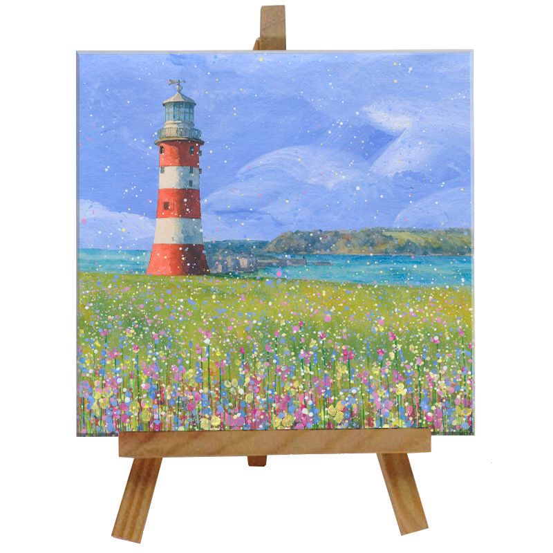 Smeaton's Tower Tile with Easel
