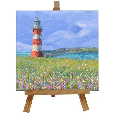 Smeaton's Tower Tile with Easel Smeaton's Tower Tile with Easel