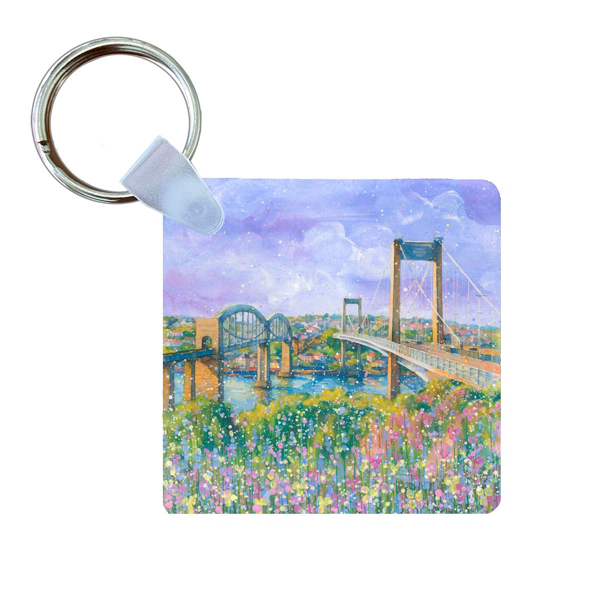 Tamar and Brunel Bridges Keyring Tamar and Brunel Bridges Keyring