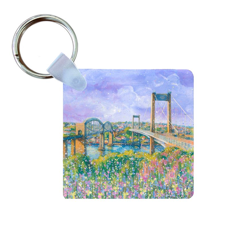 Tamar and Brunel Bridges Keyring