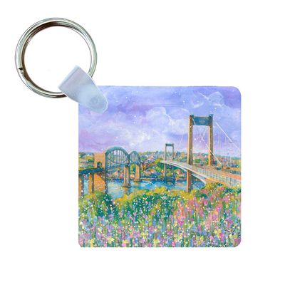Tamar and Brunel Bridges Keyring