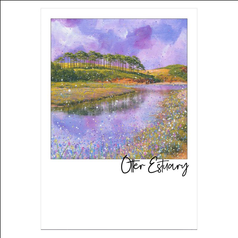 Otter Estuary, Burdleigh Salterton Postcard