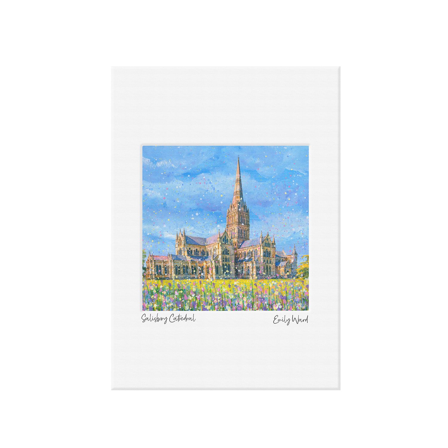 Salisbury Cathedral Open Edition Print A4 Salisbury Cathedral Open Edition Print A4