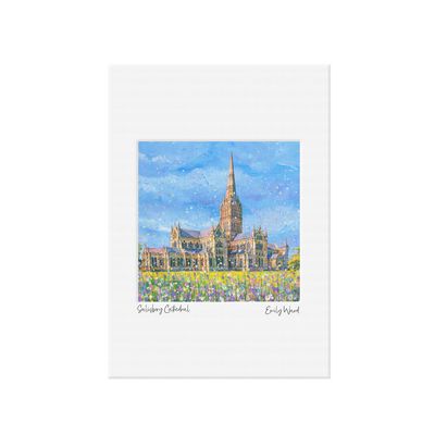Salisbury Cathedral Open Edition Print A4
