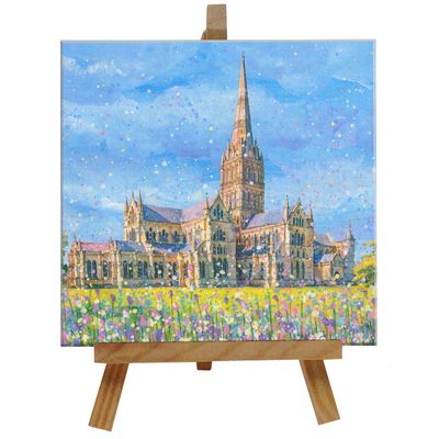 Salisbury Cathedral  Tile with Easel