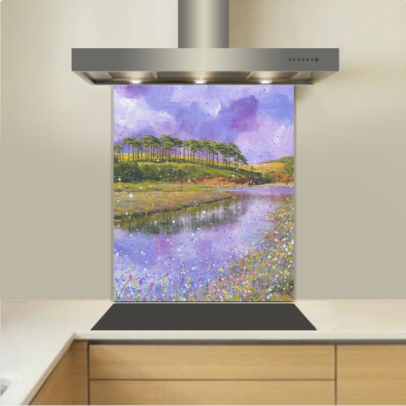 Art - Glass Kitchen Splashback -Otter Estuary, Burdleigh Salterton