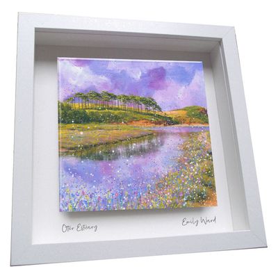 Otter Estuary, Budleigh Salterton Framed Ceramic Tile