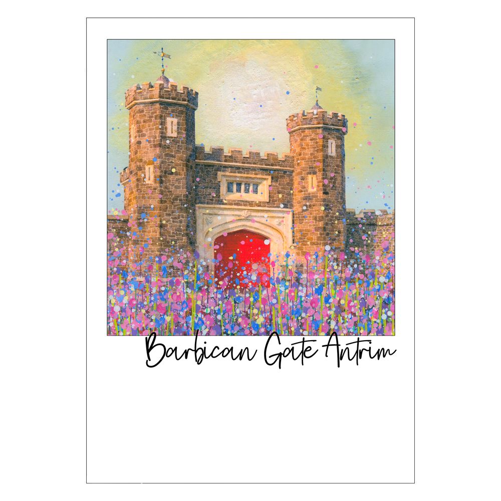 Barbican Gates, Antrim Castle Postcard