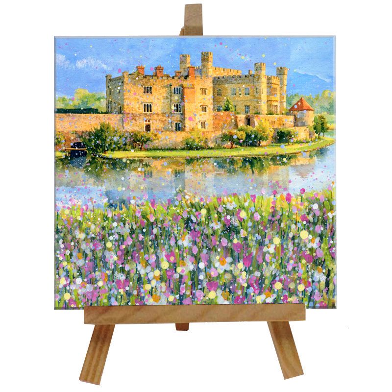 Leeds Castle Tile with Easel