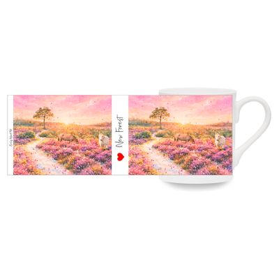 New Forest at Sunset Bone China Cup