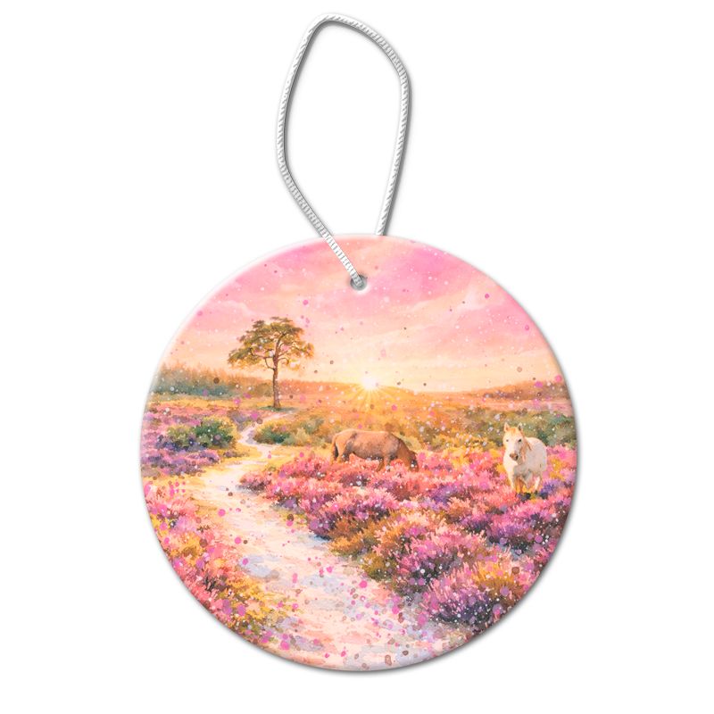 New Forest at Sunset Pendant Decoration