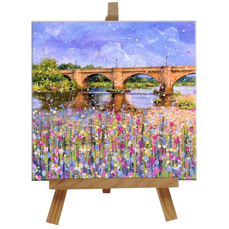 Corbridge Bridge Tile with Easel