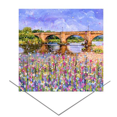 Corbridge Bridge Greeting Card
