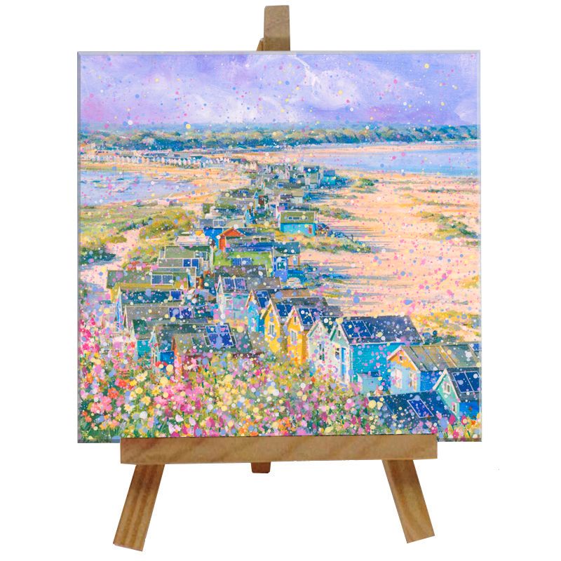 Hengistbury Head Tile with Easel
