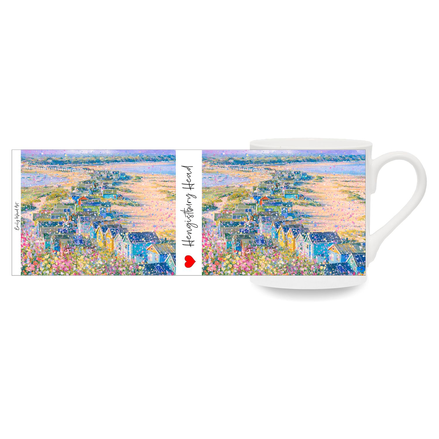 Hengistbury Head Bone China Cup