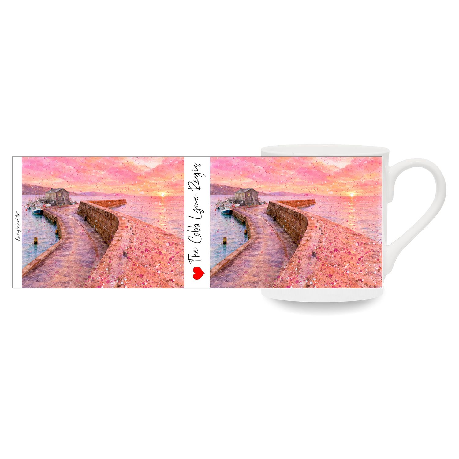 The Cobb at Lyme Regis  Bone China Cup