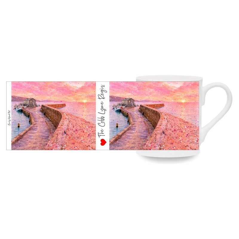 The Cobb at Lyme Regis  Bone China Cup