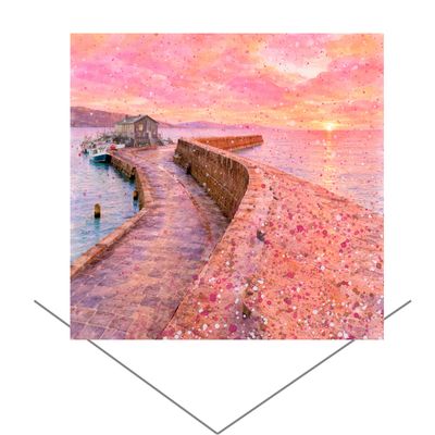 The Cobb at Lyme Regis  Greeting Card