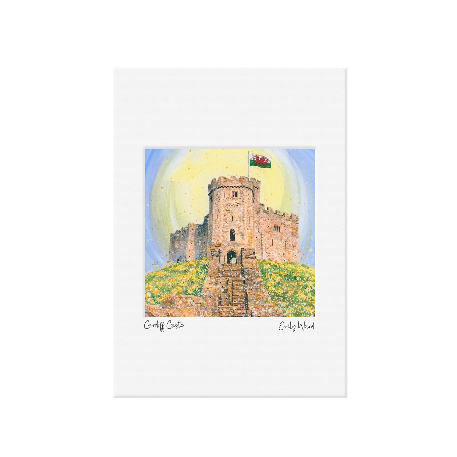 Cardiff Castle Open Edition Print A4