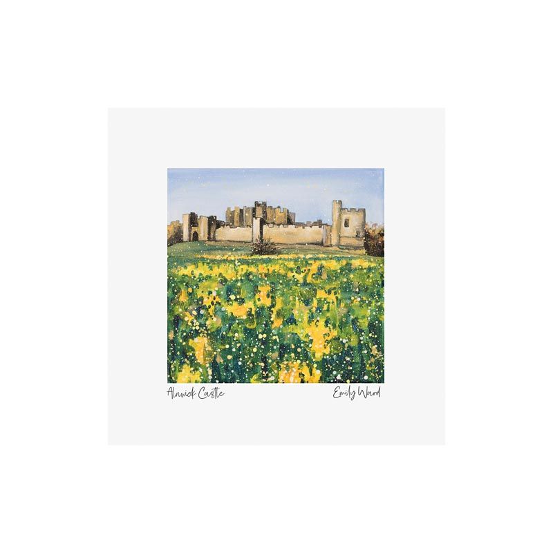 Alnwick Castle Square Open Edition Print Alnwick Castle Square Open Edition Print