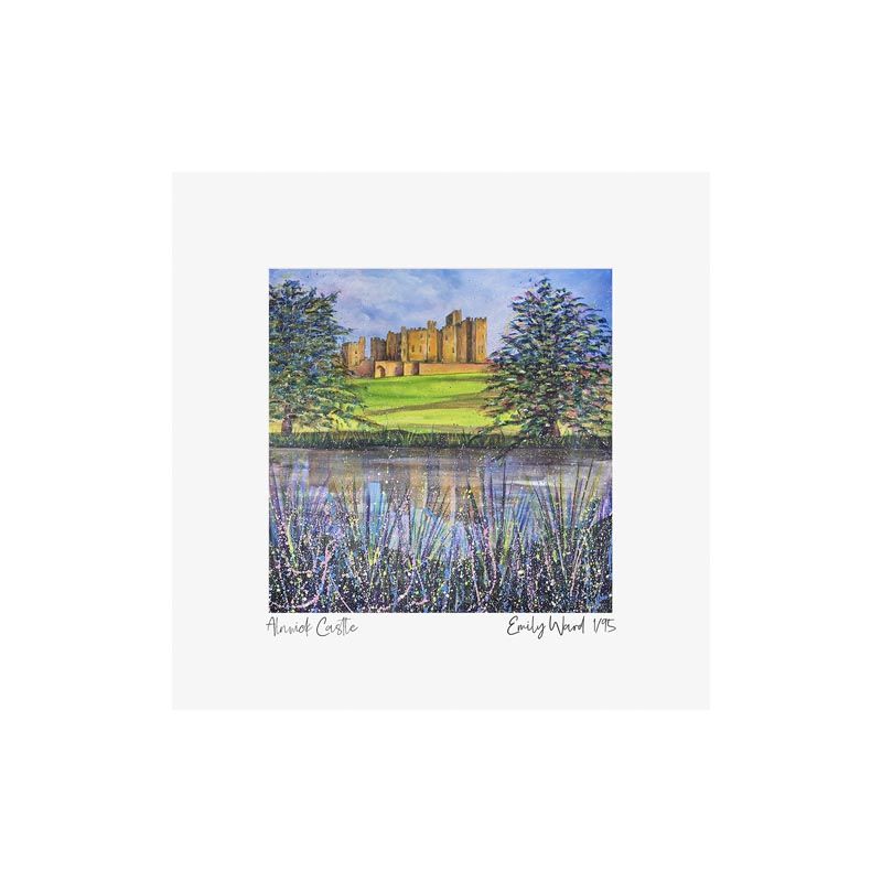 Alnwick Castle Summer Square Open Edition Print Alnwick Castle Summer Square Open Edition Print