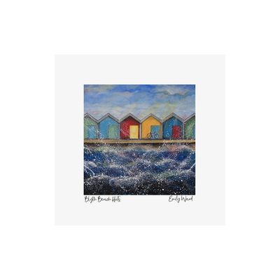 Beach Huts in the Sunshine Square Open Edition Print Beach Huts in the Sunshine Square Open Edition Print