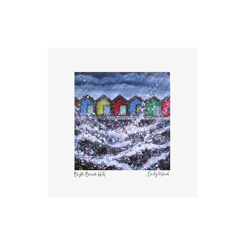 Blyth Beach Huts Square Open Edition Print