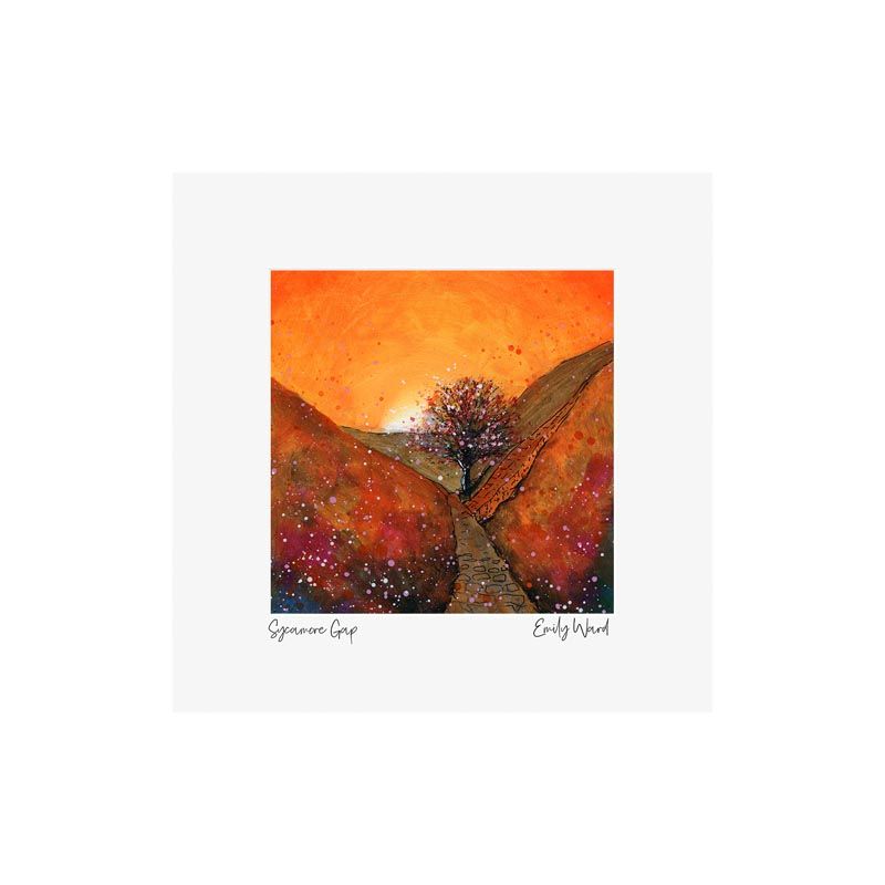 Sycamore Gap Autumn Square Open Edition Print