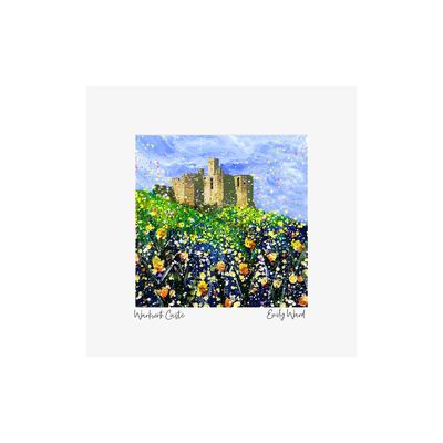 Warkworth Castle Square Open Edition Print Warkworth Castle Square Open Edition Print