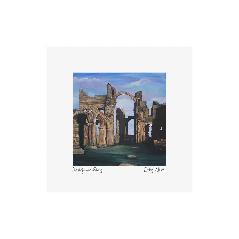 Lindisfarne Priory Square Open Edition Print Lindisfarne Priory Square Open Edition Print
