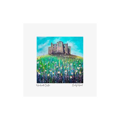Warkworth Castle Summer Square Open Edition Print Warkworth Castle Summer Square Open Edition Print