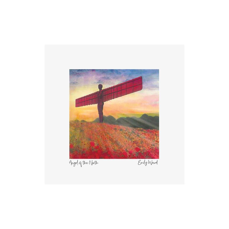 Angel of the North Poppies Square Open Edition Print Angel of the North Poppies Square Open Edition Print