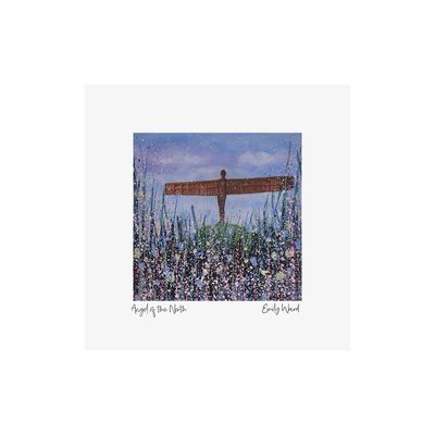 Angel of the North Flowers Square Open Edition Print Angel of the North Flowers Square Open Edition Print