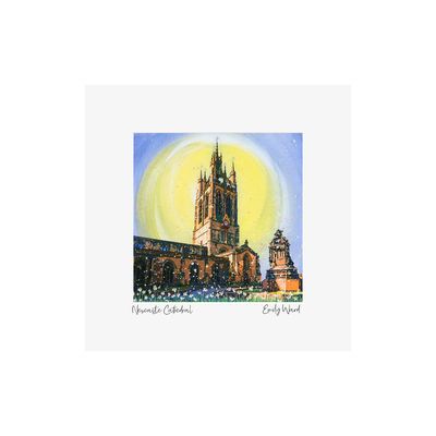 Newcastle Cathedral Square Open Edition Print Newcastle Cathedral Square Open Edition Print