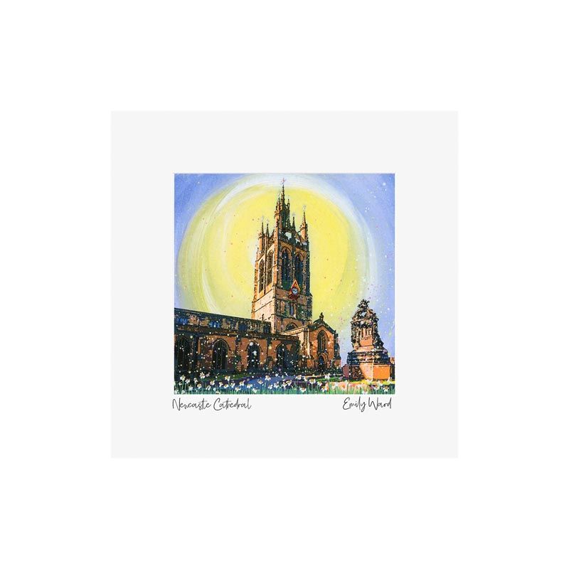 Newcastle Cathedral Square Open Edition Print Newcastle Cathedral Square Open Edition Print