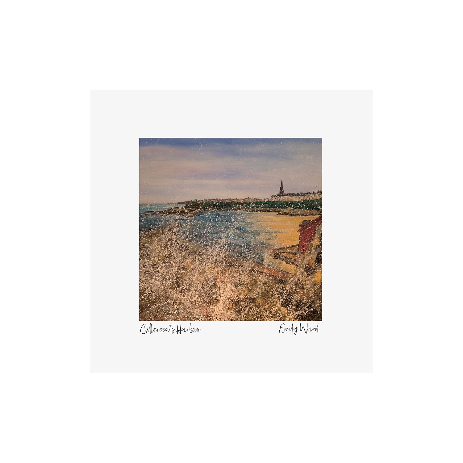 Cullercoats Harbour Square Open Edition Print Cullercoats Harbour Square Open Edition Print