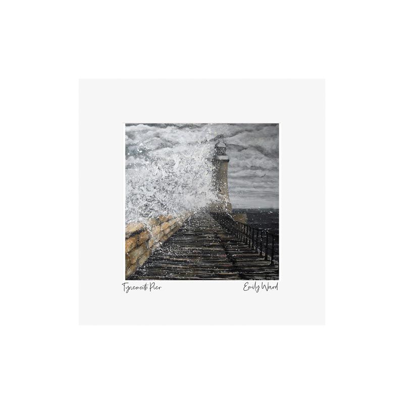 Tynemouth Pier Square Open Edition Print Tynemouth Pier Square Open Edition Print