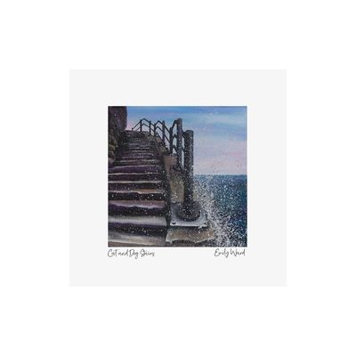 Cat and Dog Stairs Square Open Edition Print Cat and Dog Stairs Square Open Edition Print